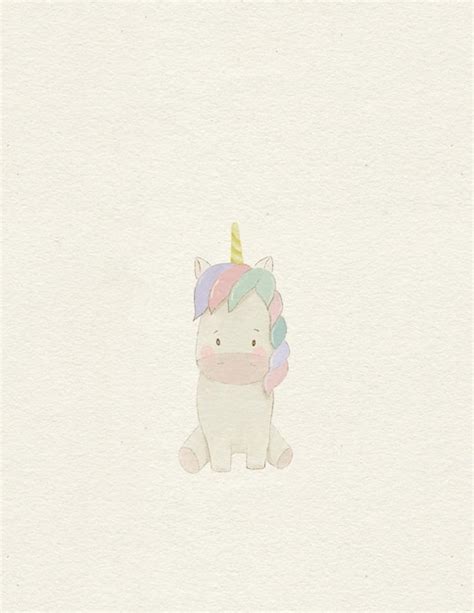 Unicornio mágico de cuento de hadas con melena de arco iris postal con