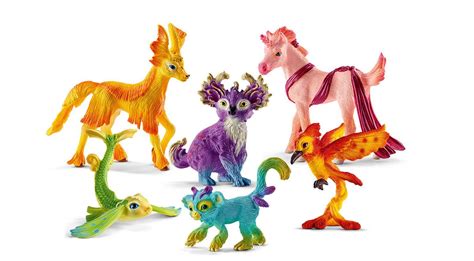 SCHLEICH Toy Bayala Fantasy Figurines Mythical Animal Set/6 BABY ...