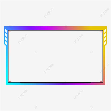 Overlay Design Vector Design Images Colorful Facecam Overlay Border
