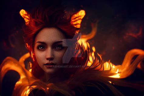 Fire Flame Fairy Spirit By Ashemiart On Deviantart