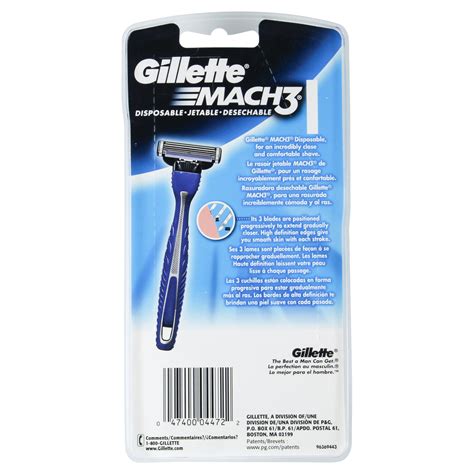 Gillette Mach 3 Disposable Razors 3 Ct Shipt