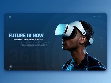 Future is now. Virtual reality by Alex Lobachev on Dribbble