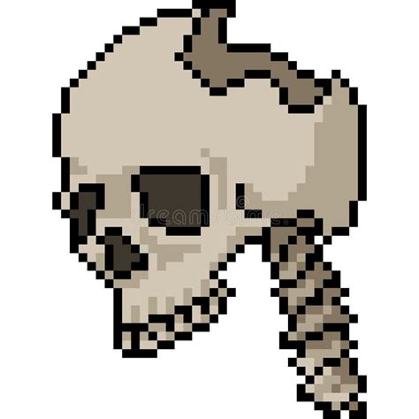 X Skull Pixel Art