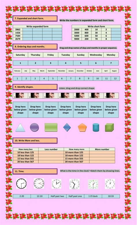 basics  math worksheet  worksheets