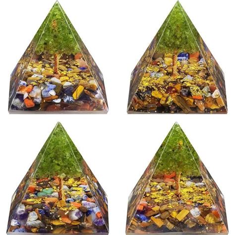 Pierre M Lang E Pyramide De Cristal Arbre De Vie Reiki Pyramide Avec