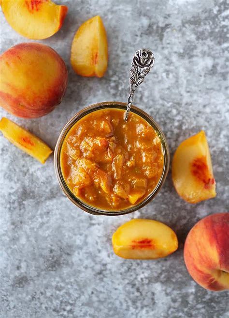 Easy Peach Chutney Recipe (refined sugar-free, gluten-free)