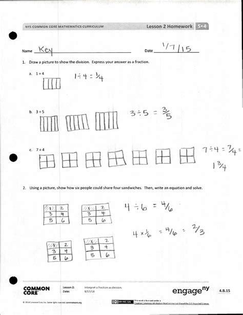 Eureka Math Lesson 15 Homework 51 Cclasfestival