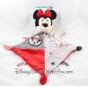 Doudou Plat Minnie Nicotoy Disney Baby Rouge Toile Nuage Losange