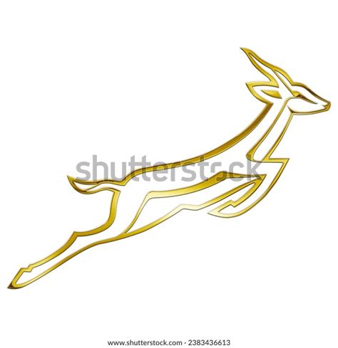 South African Rugby Team Golded Logo Stock Illustration 2383436613 ...