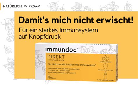 Immundoc Direkt Trinkfl Schchen Immunsystem Auf Knopfdruck St Ck