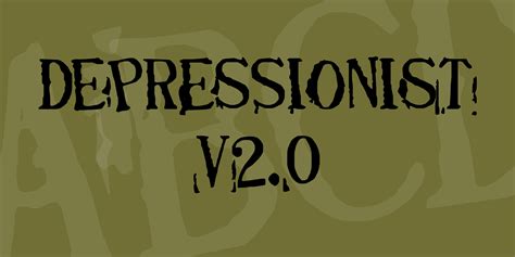 Depressionist 2 Font Free Download And Similar Fonts Fontget