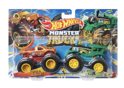 Monster Trucks Spur Moment Vs Loco Punk Hot Wheels