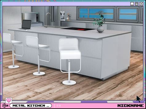 The Sims Resource Metal Kitchen Set