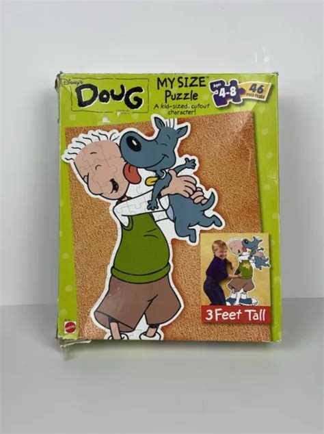 Vintage Disneys Doug Funnie Cartoon My Size Puzzle 46 Pieces 3 Foot