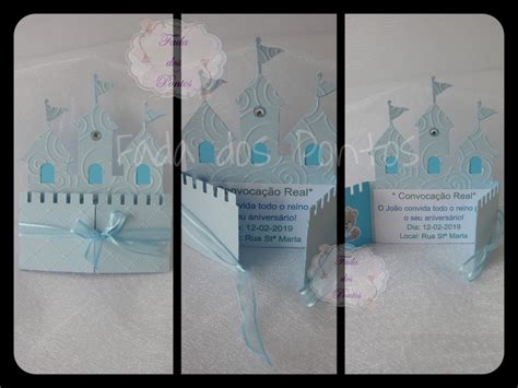 A Magia Do Quilling E Papel Convite Castelo Em Azul Anivers Rio