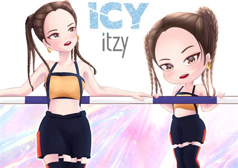 Fanart Itzy Icy Yeji By Svnnydaydraw On Deviantart Itzy Fan Art Kpop Fanart