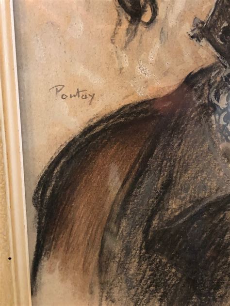 Proantic Henry Pontoy 1888 1956 Portrait De Femme Au Collier