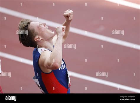 Karsten Warholm Nor Winner Gold Medal During The Olympic Games Tokyo