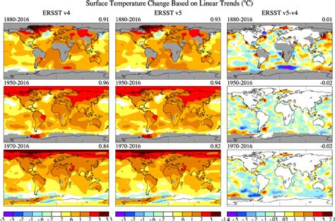 Datagiss Gistemp Updates To Analysis Ersst V5 Vs V4