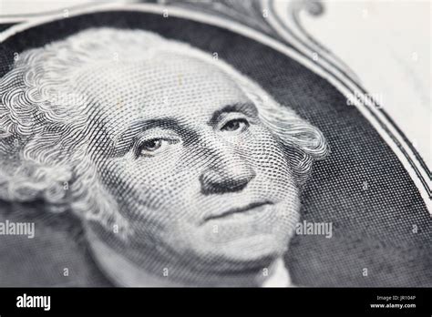 George Washington on a One Dollar Bill Stock Photo - Alamy