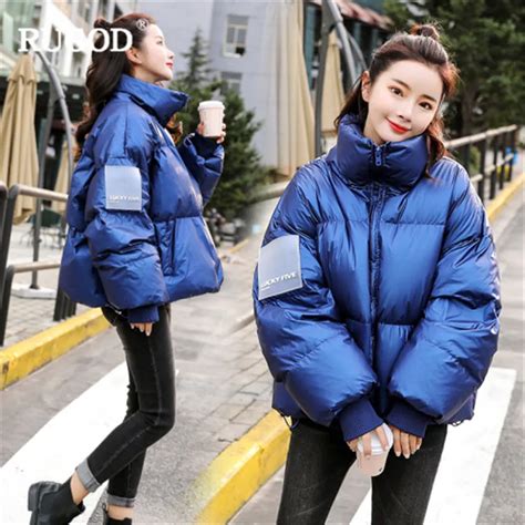 Rugod New Elegant Winter Coats Women Thick Warm Cotton Padded Jacket Parkas Fashion Casual Solid