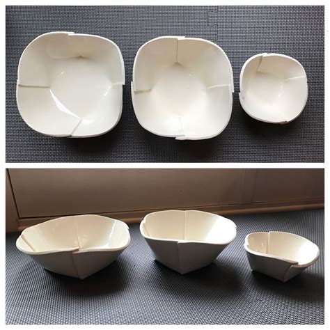 Origami Bowls Handcrafted Ceramic Art