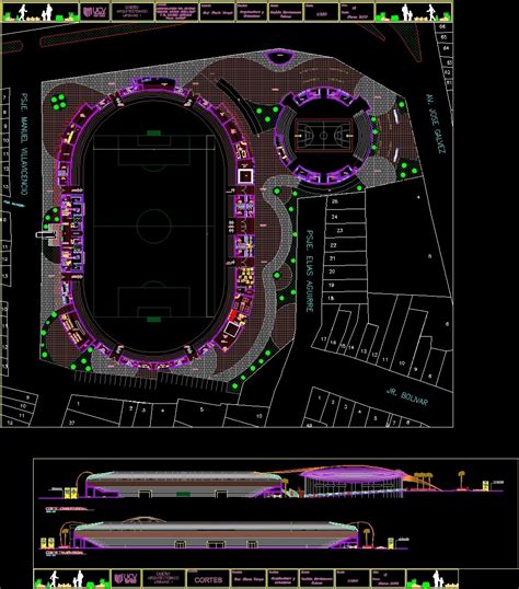 Stadium Coliseum Dwg Block For Autocad Designs Cad