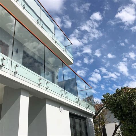 Balcony Anodised 12mm Aluminum Panel Glass Railing China Glass