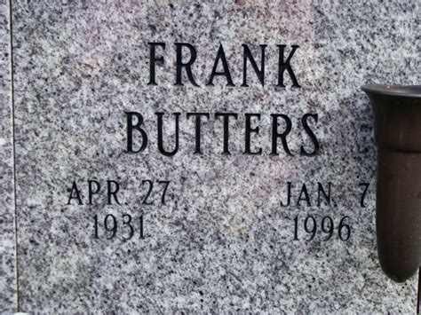 Frank N Butters 1931 1996 Find A Grave Memorial