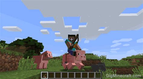 How to Ride a Pig in Minecraft