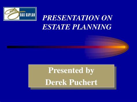 Ppt Presentation On Estate Planning Powerpoint Presentation Free Download Id781615