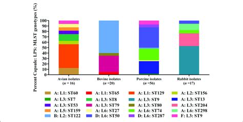 Distribution Of Different Capsule Lps Mlst Genotypes In P