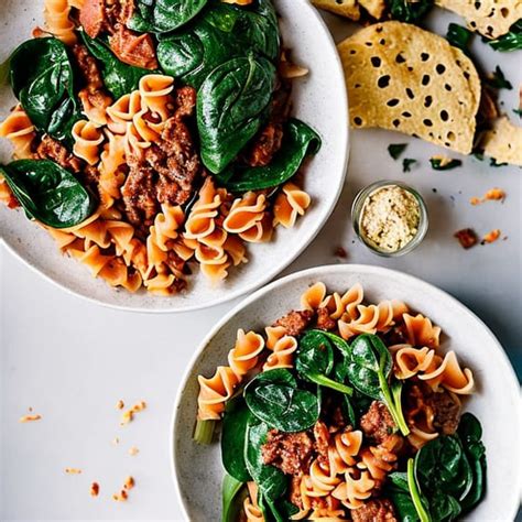 Pasta Met Spinazie Gehakt En Tomaat Jumbo