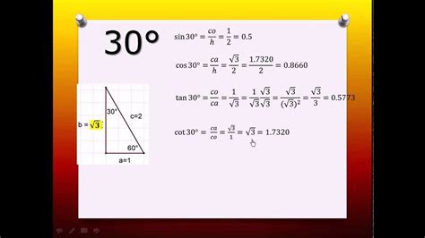 Angulos Notables De 30 45 Y 60 Grados Parte 1 De 2 Youtube