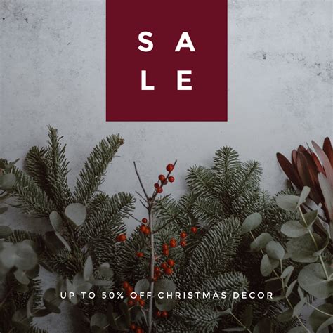 Christmas Decor Sale customizable template | Shutterstock