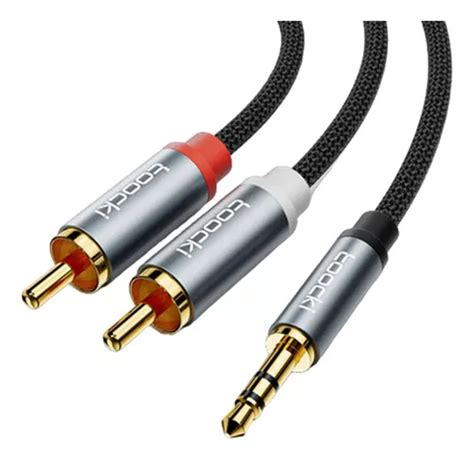 Cable Audio Auxiliar Mm A Rca Macho Calidad Nylon Mts Mercadolibre