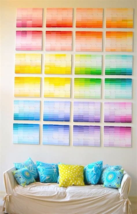 31 Super Creative Diy Paint Chip Projects