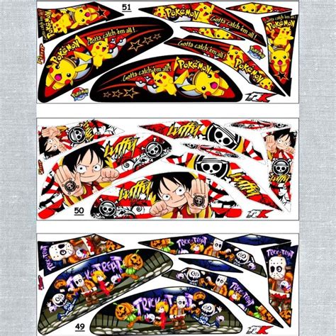 Jual Sticker Striping Variasi Animasi Mio Fino 115 Fi 2014 2016 6 Di