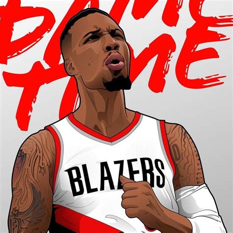 Nba Artwork Nba Basketball Teams Cartoon Dame Quick Island