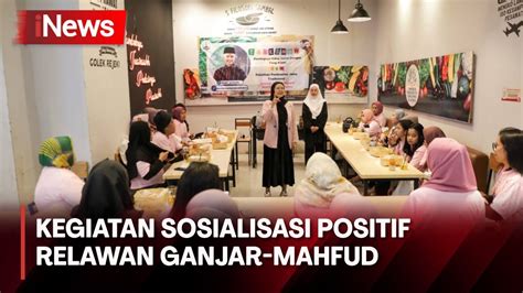 Keren Relawan Ganjar Mahfud Gelar Kegiatan Sosialisasi Positif Di