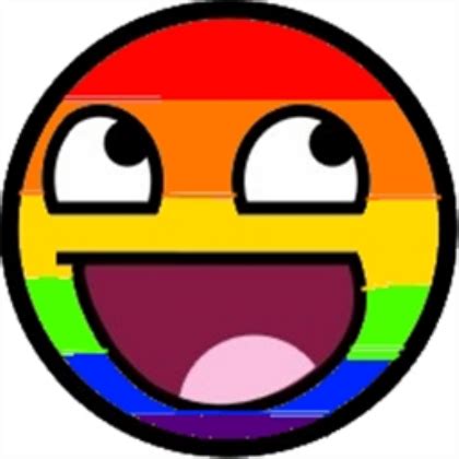 Epic Faces Rainbow Epic Smiley For A Decal By Robloxianfan