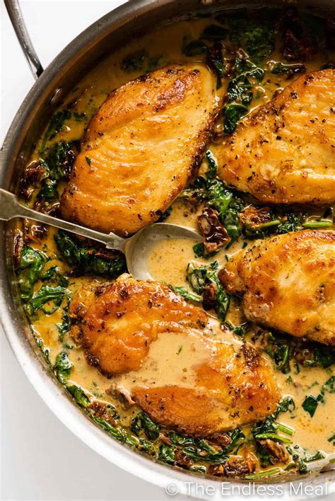 Creamy Sun Dried Tomato Chicken The Endless Meal