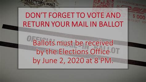 Deadline for Turning in Absentee Ballot - Kootenai Democrats