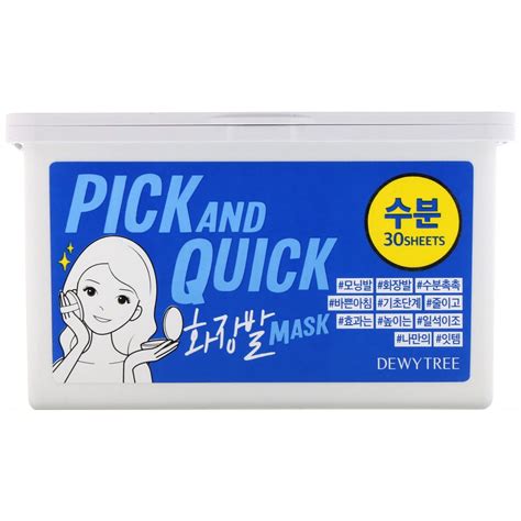 Dewytree Pick And Quick Refreshing Aqua Mask 30 Sheets Moisturizing