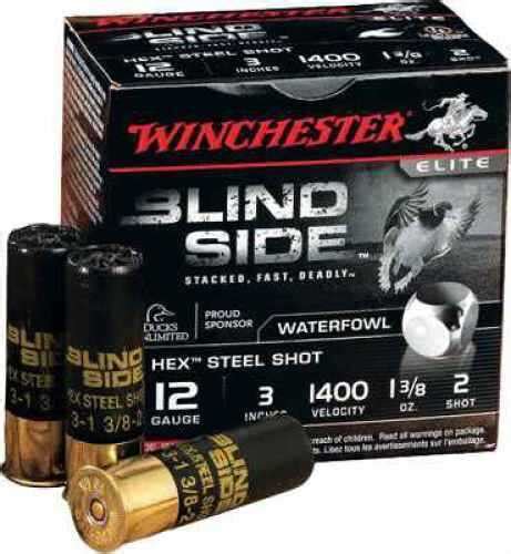 Winchester Blind Side 12 Gauge 3 1 38oz Bb Hex Steel Shot Shotshells