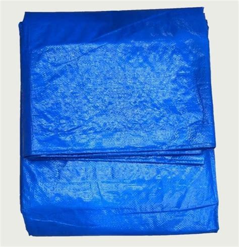 PE Laminated Knitted 120GSM Blue HDPE Tarpaulin For Agriculture