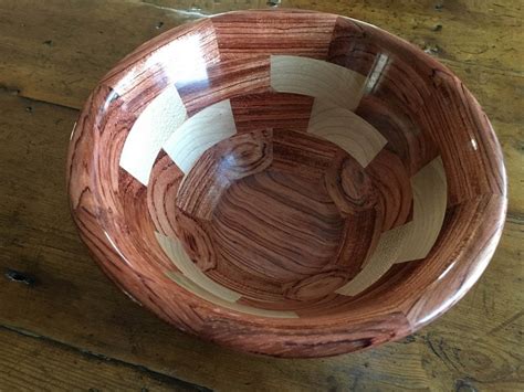 Bubinga Maple Segmented Bowl By Rockmolsen Lumberjocks