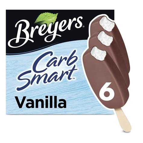 Breyers Carbsmart Vanilla Frozen Dairy Dessert Bar 3 Fl Oz 6 Count