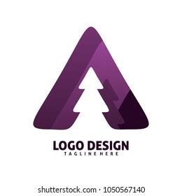 Colorful Triangle Tree Logo Design Stock Vector (Royalty Free) 1050567140 | Shutterstock