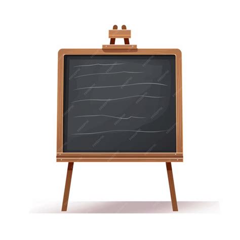 Premium AI Image | A cartoon drawing of a blackboard with a wooden easer generative ai